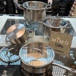 سرویس قابلمه 8 پارچه استیل برند عرشیا الف