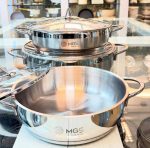 تابه دودسته استیل MGS در سایز های مختلف الف