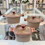 سرویس قابلمه 6 پارچه زیو مدل مربعی ZCS-8350 ح