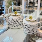 کتری قوری لعابی طرح دار لورنز در طرح های مختلف ی