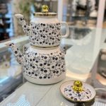 کتری قوری لعابی طرح دار لورنز در طرح های مختلف ف