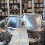 سینی استیل دوقلو اماراتی مدل دسته دار مستطیلی الف