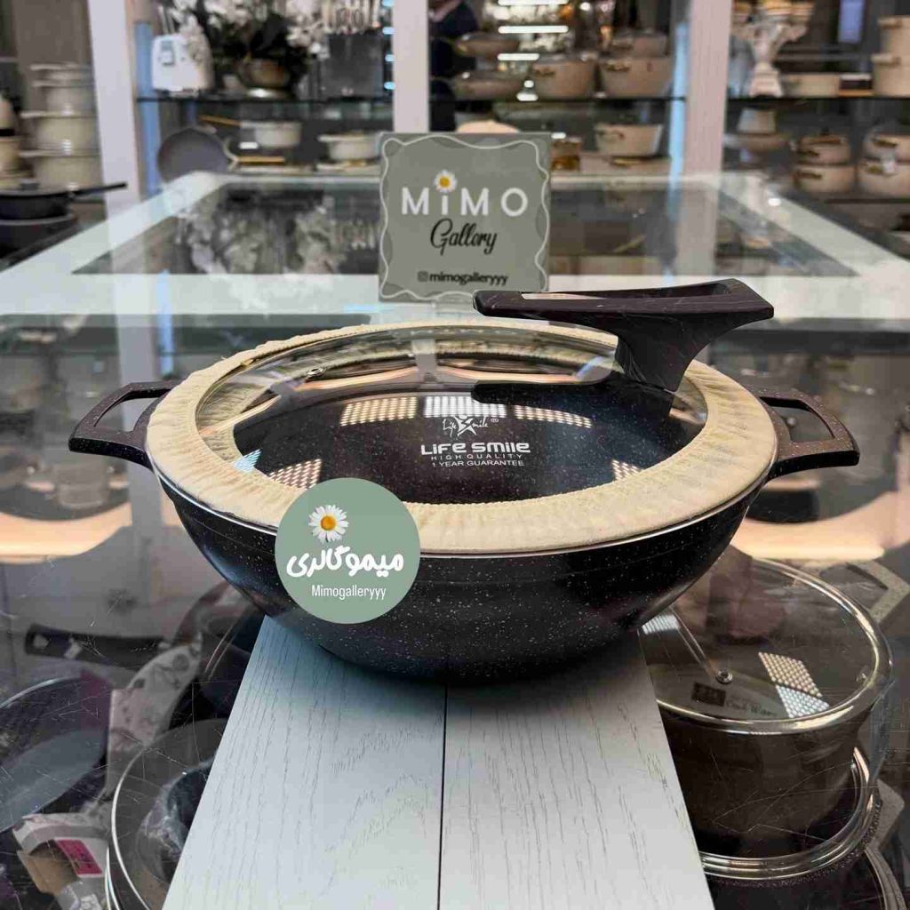 تابه وک دربدار از برند لایف اسمایل مدل FLCM2HWOK-32-BLACK الف