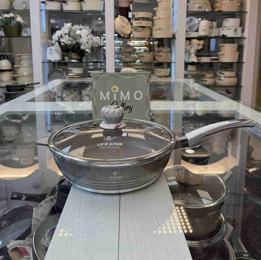 تابه چدن گرانیت مدل FLCM3FX_28_24_GRAY الف