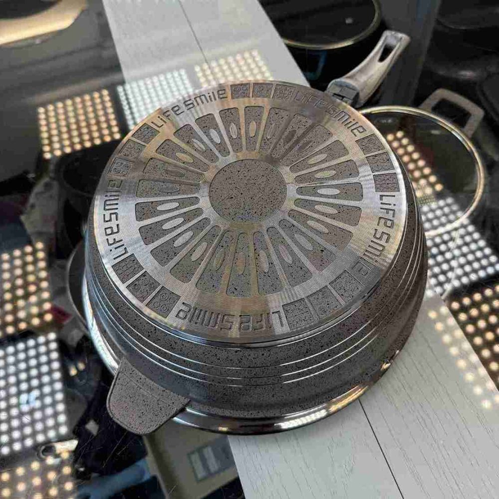 تابه چدن گرانیت مدل FLCM3FX_28_24_GRAY چ