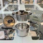 نیم ست قابلمه استیل وارداتی برند سراویتا الف