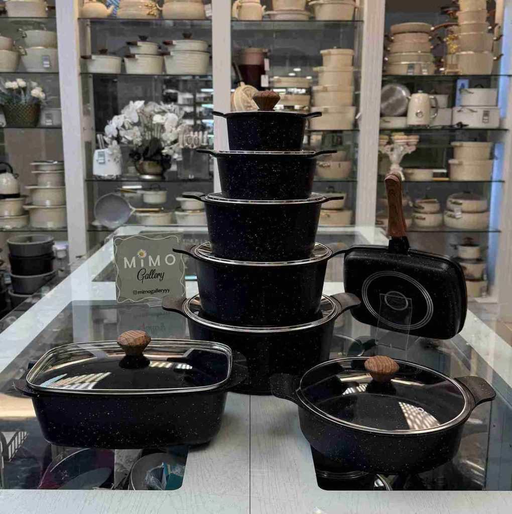 سرویس قابلمه 16 پارچه چدن گرانیتی آلیانس الف