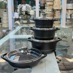 سرویس قابلمه 10 پارچه برند KTS همراه دم کنی ب