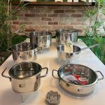 سرویس قابلمه استیل 11 پارچه برند kst