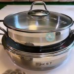 تابه استیل دربدار دودسته برند K.S.T