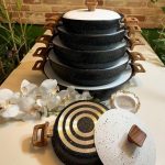 ماهیتابه چدن گرانیتی برند هاناتک