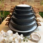 ماهیتابه چدن گرانیتی برند هاناتک