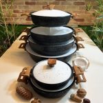 ماهیتابه چدن گرانیتی برند هاناتک