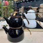 کتری قوری لعابی ترک مشکی 1