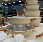 قابلمه و ماهیتابه تک هاناتک درب پیرکس ج