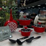 سرویس قابلمه چدن گرانیتی عروس 7 پارچه قرمز الف