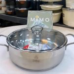 ماهیتابه دودسته دربدار استیل برند فالز سایز 28 ی