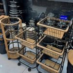 سبد سیب زمینی پیاز فلزی برند تیموتی در طرح های متنوع و