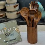 سرویس کفگیر ملاقه چوبی 7 پارچه د