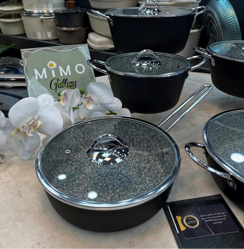 سرویس قابلمه 10 پارچه ناسیکو مدل NA2301 ک مشکی