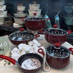 سرویس قابلمه 9 پارچه آذین مدل دسته فانتزی د