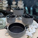 سرویس قابلمه 7 پارچه آذین مدل دسته فانتزی الف