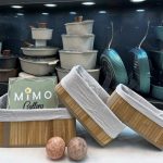 ست سه تایی سبد حصیری بامبو با آستر پارچه ای الف