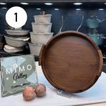 سینی چوبی گرد وارداتی الف