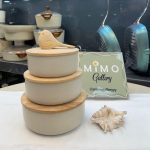 ظرف نگهدارنده غذا چدن گرانیت با درب چوبی برند پرارین د