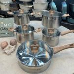 سرویس قابلمه استیل زیو 10 پارچه مدل 1510 ه