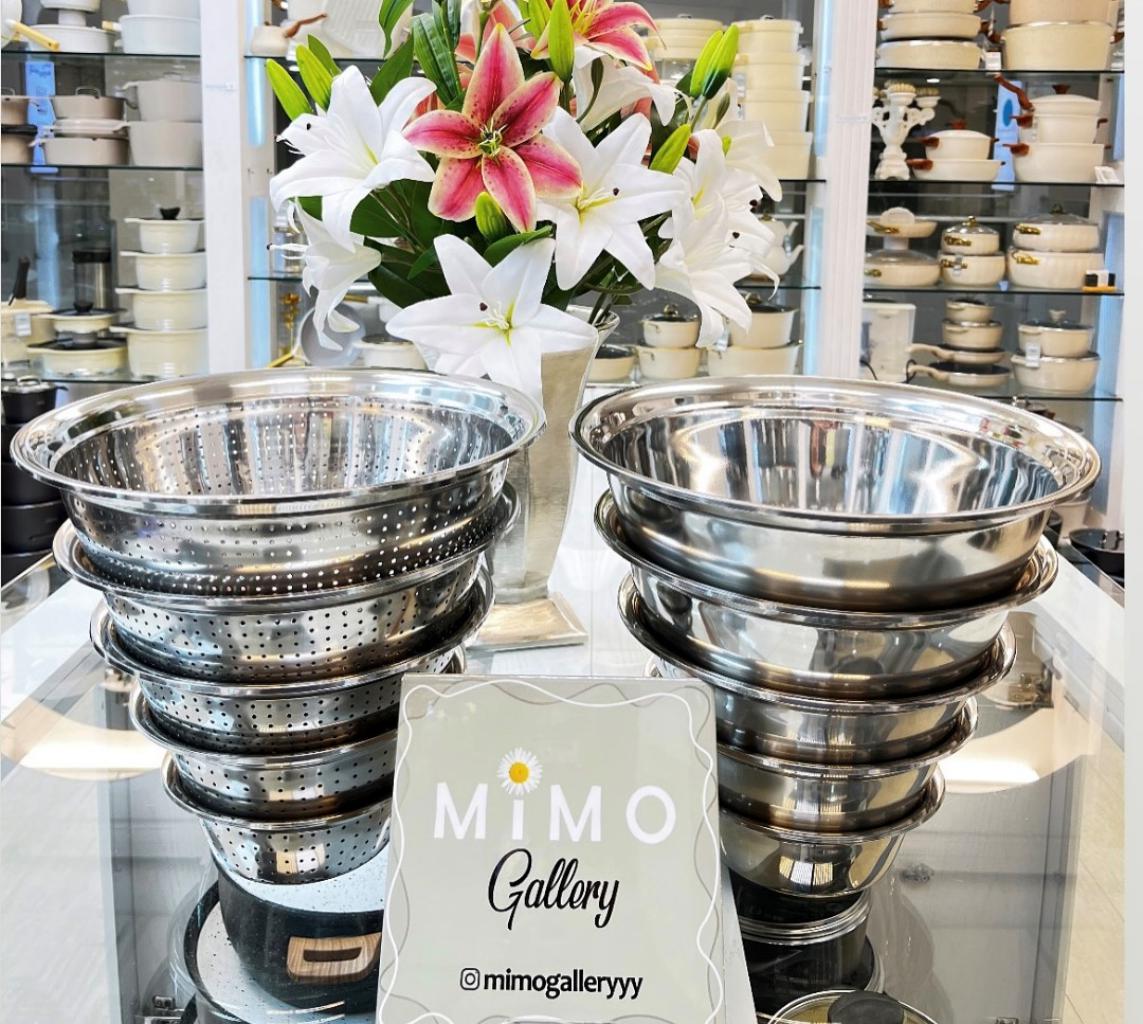 ست لگن استیل یونیک مدل گرد ب