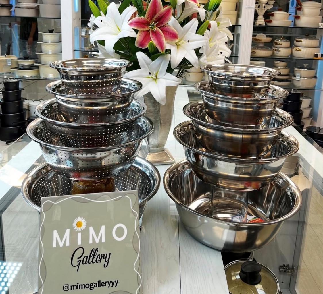 ست لگن استیل یونیک مدل گرد ج