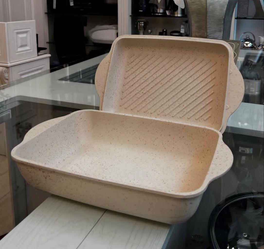 تابه مرغ خوری هاناتک با درب گریل الف