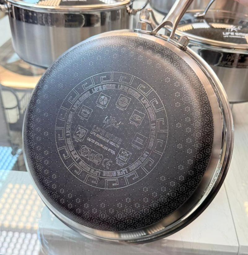 سرویس قابلمه ۱۰ پارچه کف لیزری