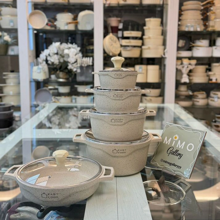 سرویس قابلمه ۱۰ پارچه ایزی کوک Easy cook الف