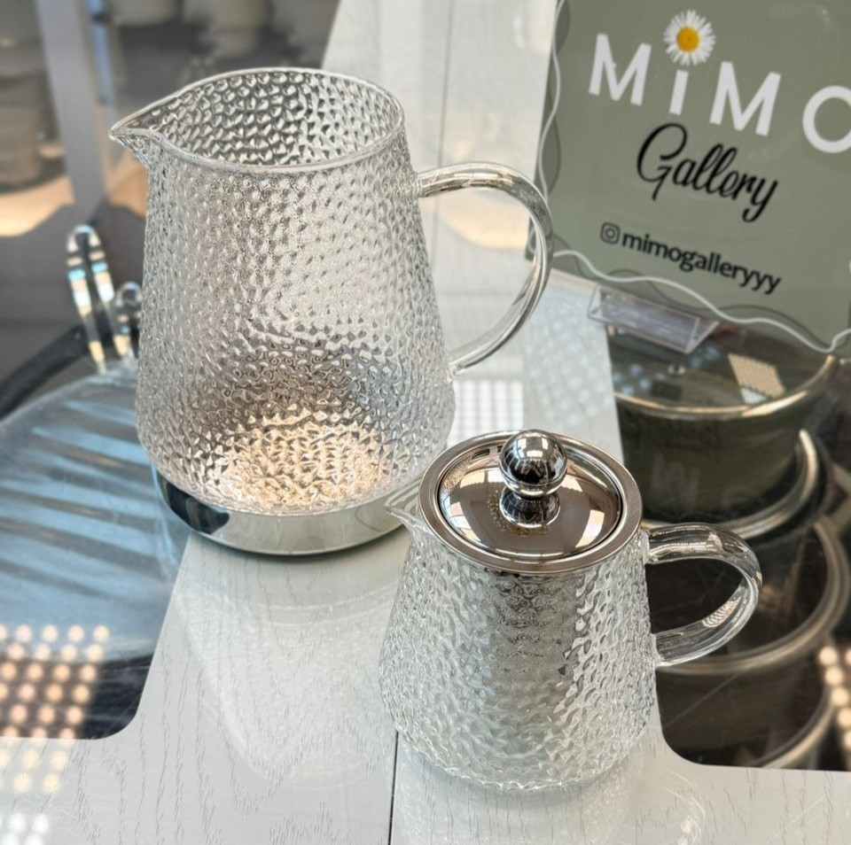 کتری و قوری تمام پیرکس شیاردار کرکماز کد 1346 ب