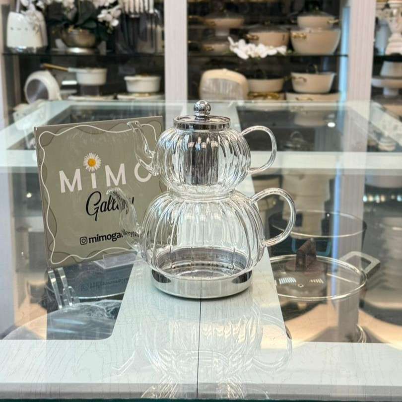 کتری و قوری تمام پیرکس شیاردار کرکماز کد 1330 الف