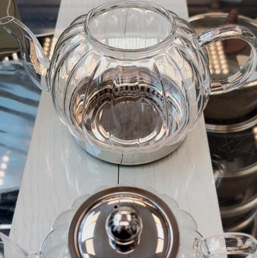 کتری و قوری تمام پیرکس شیاردار کرکماز کد 1330 ب