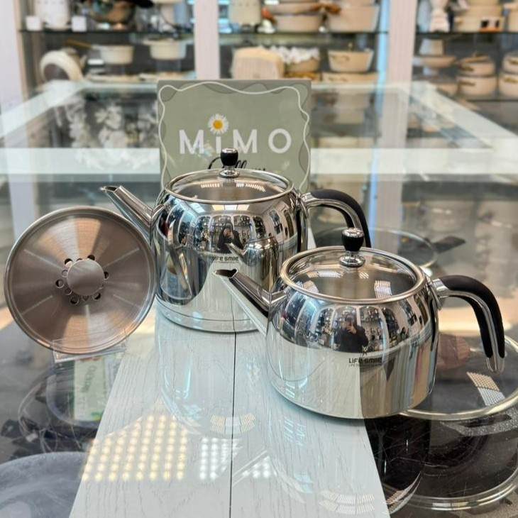 کتری وقوری استیل برند لایف اسمایل کد 16 ب