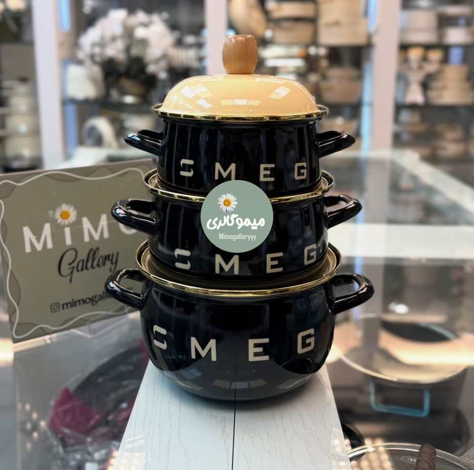 نیم ست قابلمه ۶ پارچه برند اسمگ ب