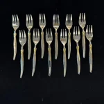 سرویس قاشق چنگال ۱۴۳ پارچه طلایی از برند SG کد249 - Image 5