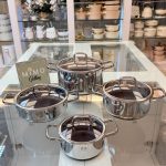 سرویس قابلمه استیل کف لیزری 8پارچه از برند زیو ZCS-1556/4S26