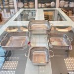 ست آبکش مربعی یونیک مدل دسته دار و پایه دار ج