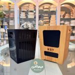 ست سطل و جا دستمال کاغذی چوبی KST ج